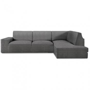 Funda para chaise longue de brazo largo derecho Eysa ROC Gris oscuro 110 x 120 x 500 cm