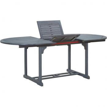 Acacia Wood Grey Garden Table