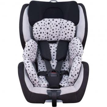 Funda para cojín reductor de silla de coche Jyoko Black Star compatible con Recaro Zero Talla 1