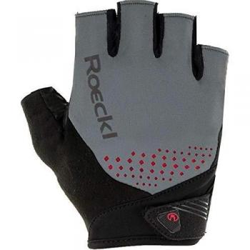 Roeckl Iberia Hombres Guantes de Ciclismo Gris Corto, tamaño:7.5