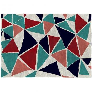 RODIER - Alfombra Decorativa Adame Multicolor Algodón 140x200cm
