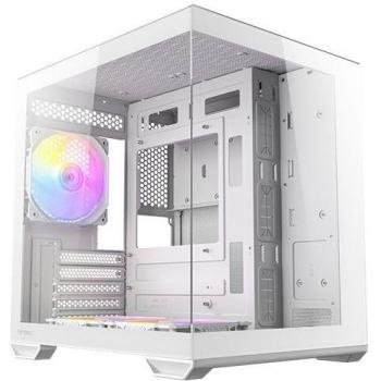 Caja de Ordenador Mini Tower Antec CX60M ARGB Blanca con Cristal Templado y USB 3.0 para Micro-ATX/Mini-ITX