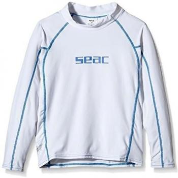 SEAC Sunguard Long Camiseta, Infantil, Blanco, S