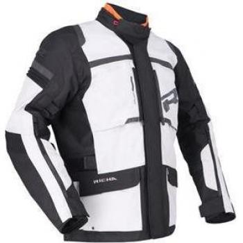 Richa Chaqueta de Moto Brutus GTX Gris-Azul-Rojo, chaqueta textil impermeable para motocicletas, Gore-Tex, talla 4XL