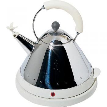Alessi MG32 W Caldera en Acero Inoxidable, Blanco