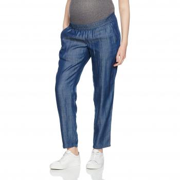 MAMALICIOUS Mllyon Pant a, Pantalones Premamá para Mujer, Azul