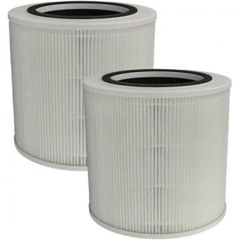 Filtro de Aire Combinado 2x Compatible con Purificador Medion MD10171 - Prefiltro + HEPA + Carbón Activo