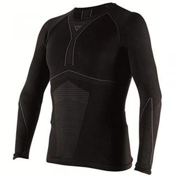 Dainese D-CORE DRY TEE LS Camiseta de Moto, Negro/Antracite, Talla XL/X