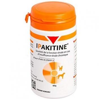 Ipakitine Suplemento Dietético para Mejorar la Función Renal en Perros y Gatos, 60 gr