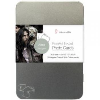 Hahnemühle Photo Agave FineArt InkJet Photo Cards, 290gsm, 10cm x 15cm, White, 30 Sheets