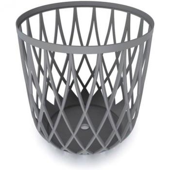 Cesta multifuncional 55L Prosperplast Uniqubo de plástico en color piedra gris