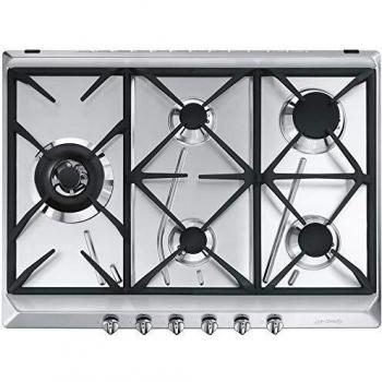 Smeg SRV575GH5 Placa, 2600 W, Acero Inoxidable