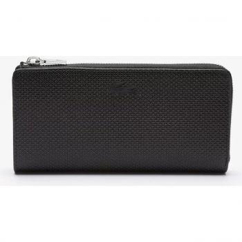 LACOSTE Billetero Slim Zip Wallet para Mujer, dimensiones 9.5x19x3cm (AltoxAnchoxFondo), fabricado en piel, modelo Chantaco NF3580KL con diseño acolchado y cremall