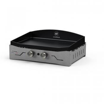 Plancha Original Adela 260 Inox con Placa de Hierro Fundido y 2 Quemadores de Acero Inoxidable - Fabricada en Francia
