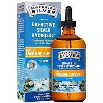 Sovereign Silver Bio-Active Hydrosol, 236ml Dropper,NIM005