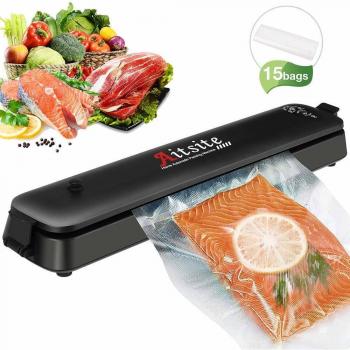 Aitsite Selladora al Vacío Envasadora al Vacío Sistema de Sellado al Vacío automático para Carne Huevos Verduras