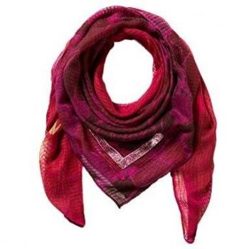 Desigual - Pashmina de niña Pant NIM 17WGW01 burdeos Talla única