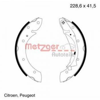 Metzger  641 Juego de zapatas de frenos