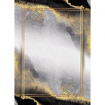 Alfombra de interior dorada 160 x 230 cm - blanca