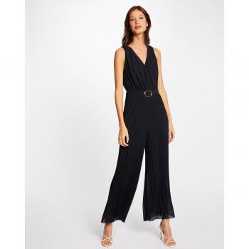 Mono largo holgado con pernera plisada para mujer
