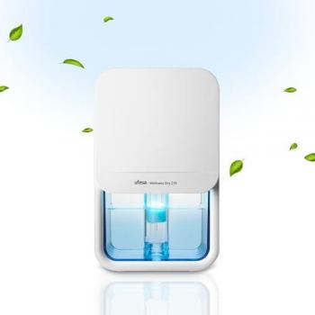 Deshumidificador Ultra Silencioso Ufesa Wellness Dry 210 para estancias de hasta 20 m2, 800ml capacidad, 210ml/día, 23W, 7 colores ajustables, apagado automático