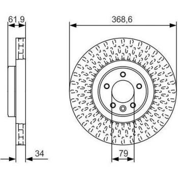 Disco de freno BOSCH 0 986 479 B18