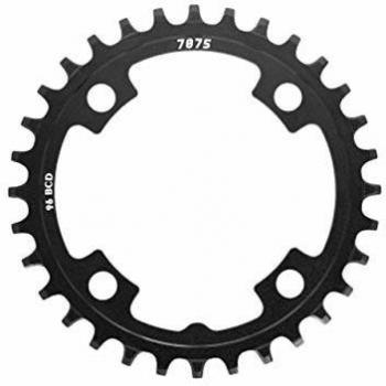 Sunrace 1x11s Chainring Alu Narrow Wide 38T Black BCD 96mm