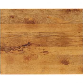 Mesa Rectangular de Madera Maciza de Mango 90x80x3,8 cm