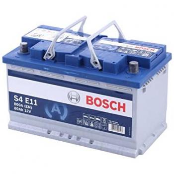 Batería de coche Bosch S4E11 80Ah 730A EN, tipo start-stop EFB, con polaridad a la derecha