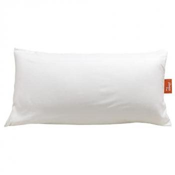 Almohada Sostenible What The Sleep 70 cm | Firmeza Media-Alta | Alta Transpirabilidad | Tejido y Fibra Reciclados | Hipoalergénica | Ideal para Dormir de Lado