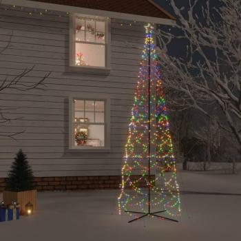 Cono colorido de Navidad 1400 LED 160x500 cm