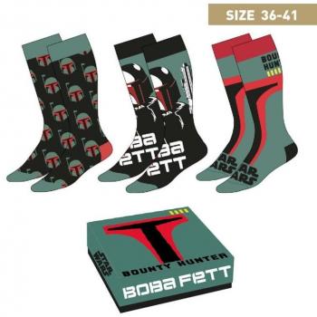 Set de 3 Calcetines Star Wars - Boba Fett