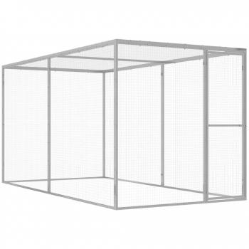 Jaula para gatos de acero galvanizado 3x1,5x1,5 m