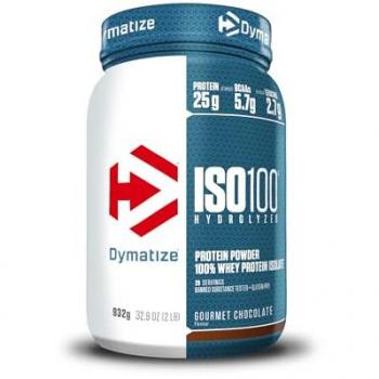 Dymatize ISO 100 Hydrolyzed - Hidrolizado de Proteína de Suero Whey + Aislado en Polvo Gourmet Chocolate 932g