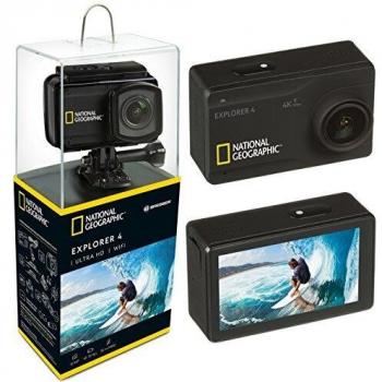 National Geographic Action Cam Explorer, 12, pantalla de 2.45, 0.06, color Negro, Explorer 4
