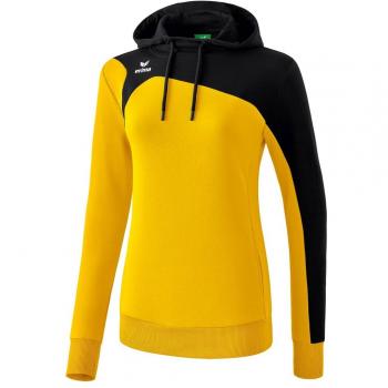 Erima GmbH Club 1900 2.0 Sudadera con Capucha, Mujer, Amarillo/Negro, 34
