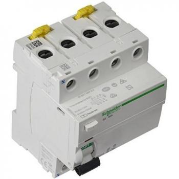 Schneider Electric A9R35440 iID Interruptor Diferencial, Clase A SI, 4P, 40A, 300mA, 73.5mm x 72mm x 91mm, Blanco