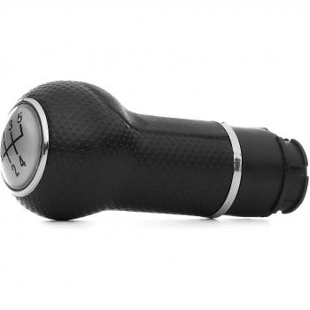POMO PALANCA CAMBIO 1J0711113C - Pomo de palanca de cambios, compatible con modelos VW, diseño ergonómico, acabado en cuero sintético, incluye anillo de ajuste y es fácil de instalar