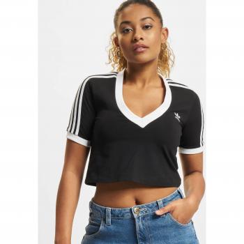 Camiseta Cropped Negra para Mujer Adidas Originals