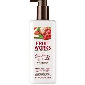 Fruit Works Strawberry & Pomelo Cruelty Free & Vegan Hand & Body Lotion With Natural Extracts 1x 500ml
