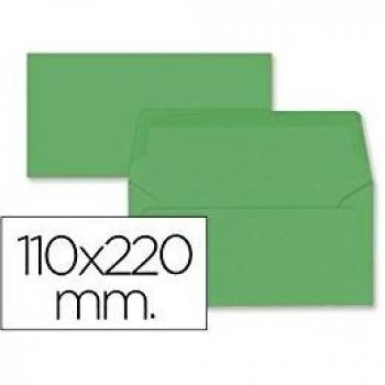 Liderpapel SB69 - Pack de 9 sobres, 110 x 220 mm, color verde acebo