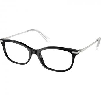 Swarovski SK2017 Eyewear, Color 1001 Donna Squadrata Nero, Black Male Frames, Size 52 MM