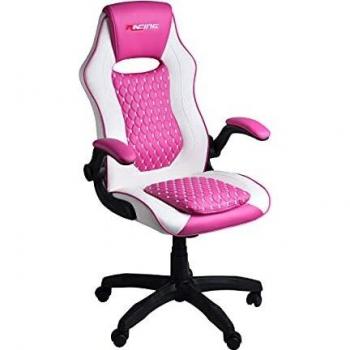 Silla Gaming Racing Bergner Omega Rosa/Blanco