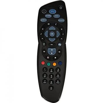 Mando a Distancia Inalámbrico IR SKY 715 para Cine en Casa, TV y Receptor de Televisión - Color Negro