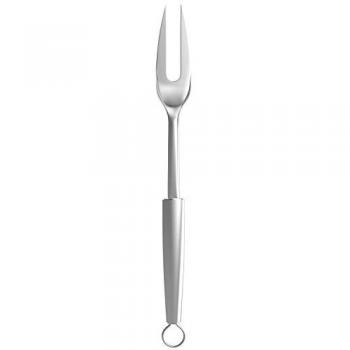 Nuovoware Tenedor para Carne - Premium Horquilla Dos Dientes Acero Inoxidable Two-Tine Meat Pot Fork Utensilios para Cocina con Mango de Buen Agarre & Tallado de Alimentos, Plata