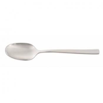 Cuchara Moka Capri - Cuchara de Café de Acero Inoxidable 18/10 con Diseño Moderno y Mango Curvado