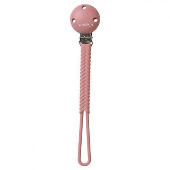 Saro Cadena Silicona Trenza Blossom - Cadena portachupete de silicona, diseño trenzado, colorido y atractivo, material libre de BPA, fácil de limpiar, compatible con chupetes estándar