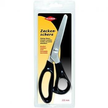 Tijeras de contorno KLEIBER, corte dentado, 235 mm, color negro