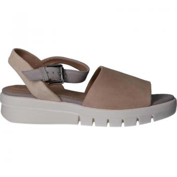 Sandalias Mujer Geox D Wimbley Sandal características: diseño elegante, color taupe-cream, suela de goma antideslizante, plantilla acolchada para mayor comodidad, cierre con hebilla ajustable, material sintético y text