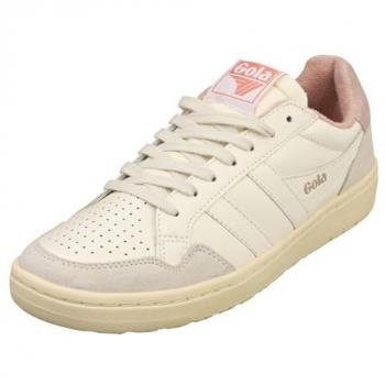 Gola Eagle Women's Fashion Sneakers in Off White and Peony